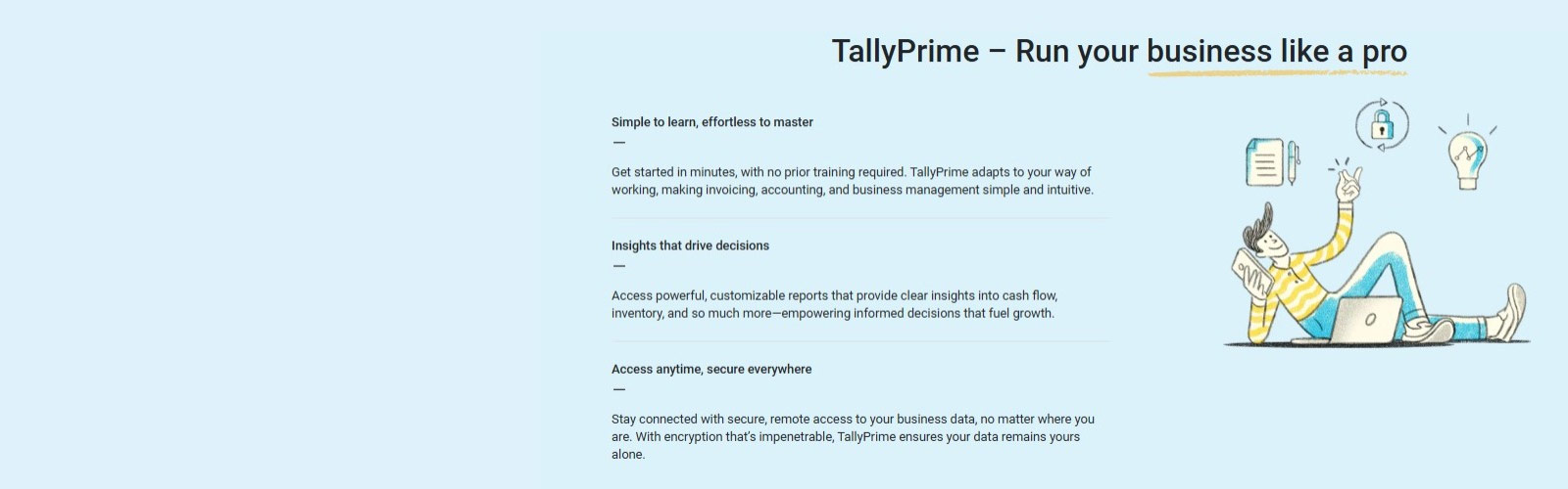 Tally Prime - Run your business like a pro